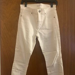 Size 27, 4P, white, LOFT jeans, Worn Once